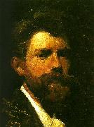 Peter Severin Kroyer sjalvportratt oil painting on canvas